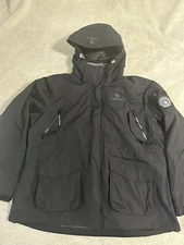 Camel Crown Z0W114150 Womens Black Zip Out Liner Ski Windbreaker Jacket Sz XL