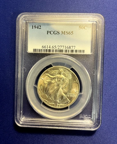 1942 Walking Liberty Half Dollar MS65 PCGS Silver
