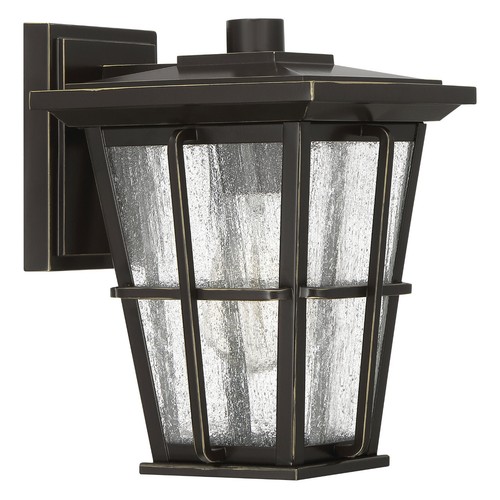 Quoizel Rockport 9.8" Outdoor Wall Lantern Palladian Bronze RPT8407PN - Picture 4 of 5