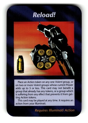 その他 Reload! PSA8 INWO Reload! Card Unlimited INWO Illuminati New World Order Game | eBay