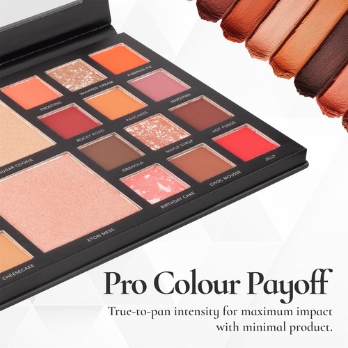 LaRoc 26 Nude Shade Eyeshadow & Highlighter Palette High Pigment Shimmer Matte - Picture 9 of 10