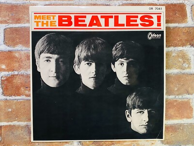 MEET THE BEATLES JAPAN ORIGINAL FIRST ODEON OR7041 RED WAX Tested