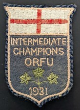 1931 Ontario Rugby Union Intermediate Champions Patch St Thomas Tigers Crest