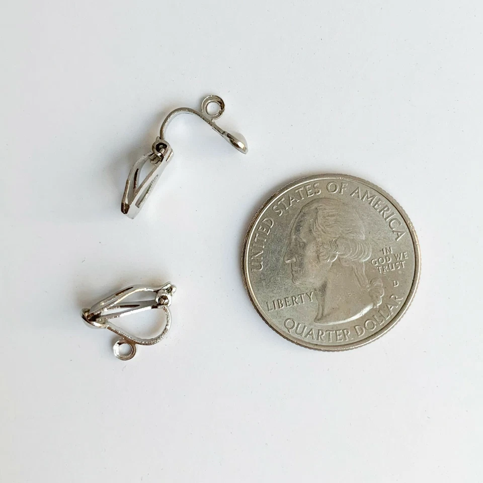 100 piezas con clip en pendientes hallazgos de joyería Foto 2 de 4