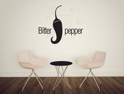 Vinyl Wall Decal for Lovers Taste Food Delicious Bitter Pepper (n1896)