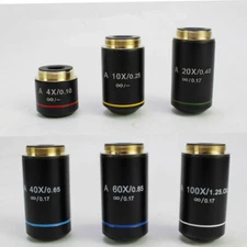 4X 10X 20X 40X 60X 100X Infinity Objective Lens for Biological Microscope