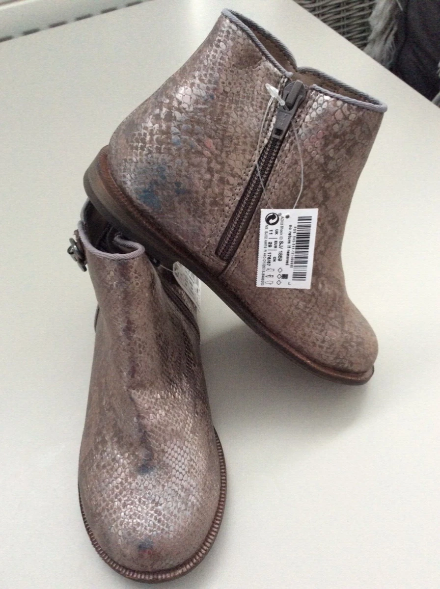 Next . Girls ankle boots . Silver . Size 11 . New