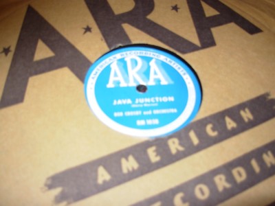 BOB CROSBY java junction / come with me my honey ( jazz ) 78 rpm ara 103