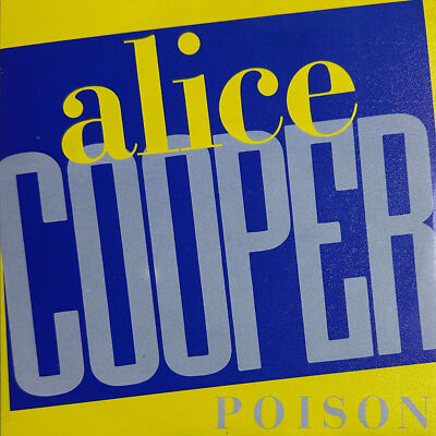 Alice Cooper- Poison Vinyl 7'' 45 RPM Single SPAIN Promo: 1989