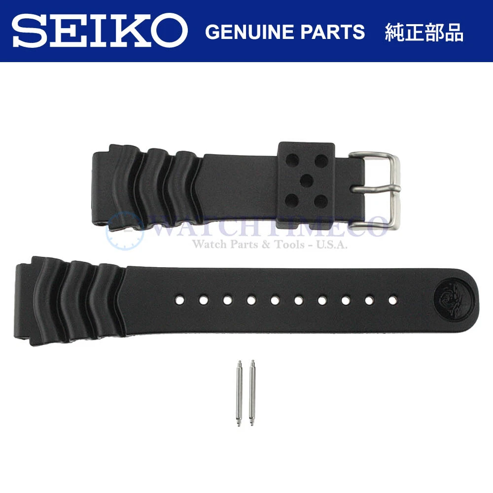 22mm Black Carbon Fiber Leather Watch Bands for Seiko Diver's SKX007, SKX009, SKX173, SRP777, SNZH55, SNZF15