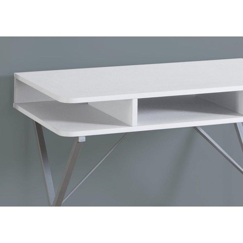 Computer Desk Storage Shelves Work W/ 3 Open Cubbies Laminate Home Office Small - Picture 5 of 5