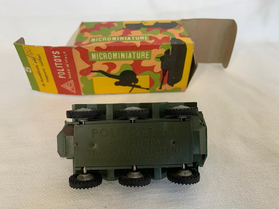 POLITOYS N.5 AUTOBLINDA PER TRASPORTO MILITARI 1/41  - Immagine 4 di 4