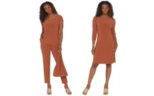  Attitudes by Renee Petite Wardrobe Warrior 3-Piece Set-Amber-Petite XXS A308329