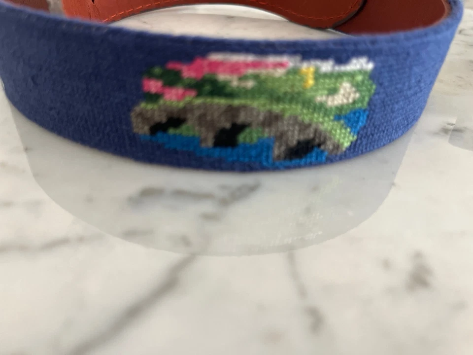 Cinturón para hombre cosido a mano Smathers & Branson Icons of The Masters talla 46 nuevo con etiquetas Foto 4 de 4