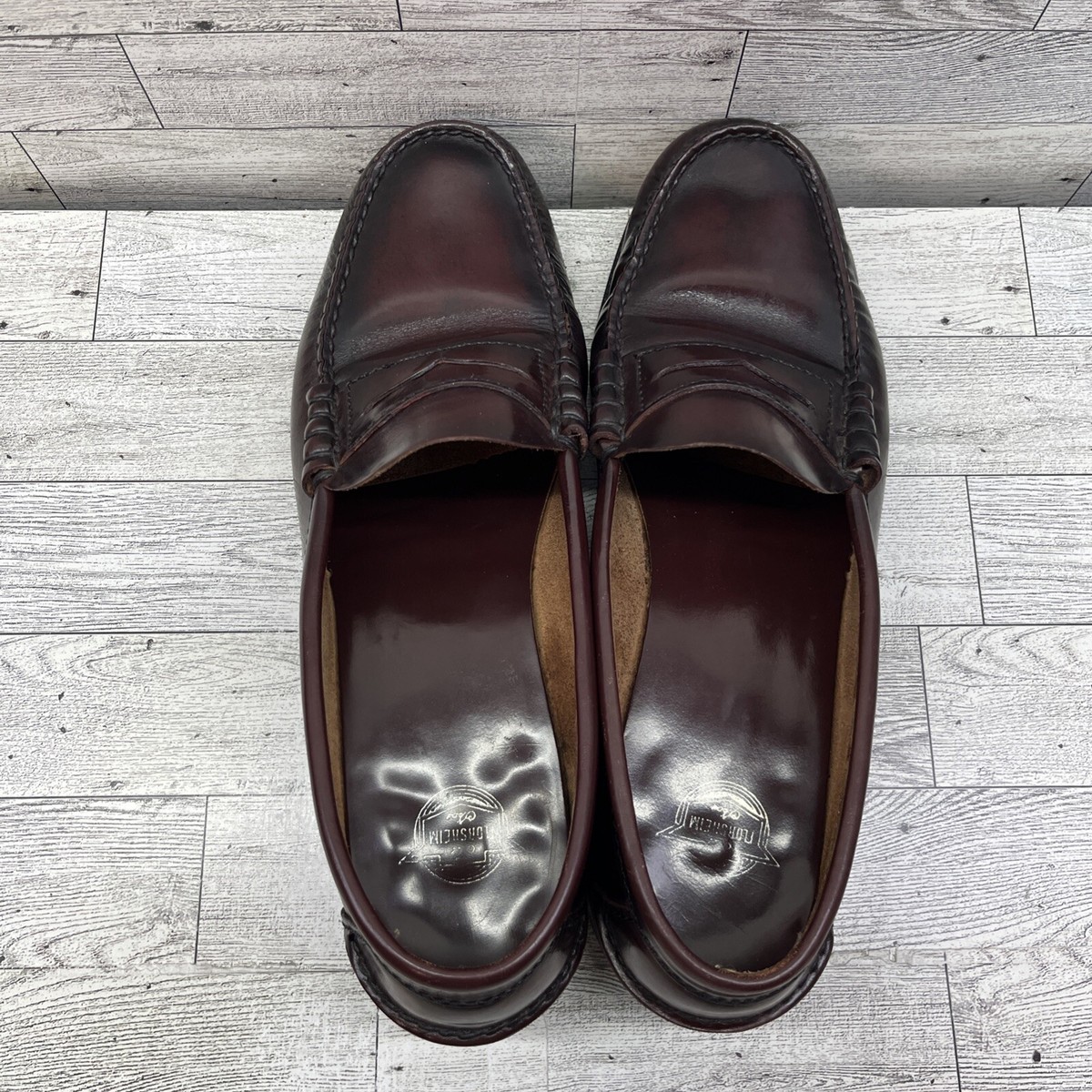 Florsheim Berkley Burgundy Leather Moc Toe Penny Loafer  display picture 2