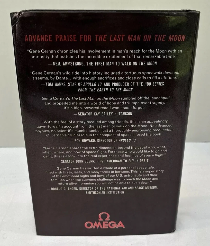 SIGNED: The Last Man on the Moon, Eugene Cernan Apollo 17, Omega First Edition - Image 3 of 4