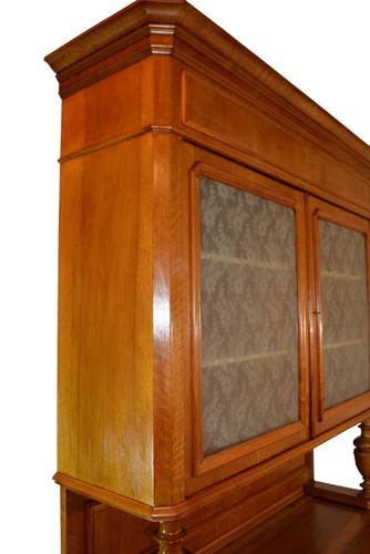 credenza doppio corpo epoca metà '800 stile Luigi Filippo in noce - Imagen 21 de 22