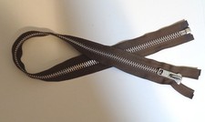 26 inch Medium Brown  Aluminum 10 YKK Heavy Duty Separating Zipper New 