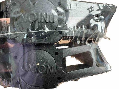 Union Pedali Bici Riflettenti Set Plastica Nera Leggeri *NUOVI* - Foto 4 di 4