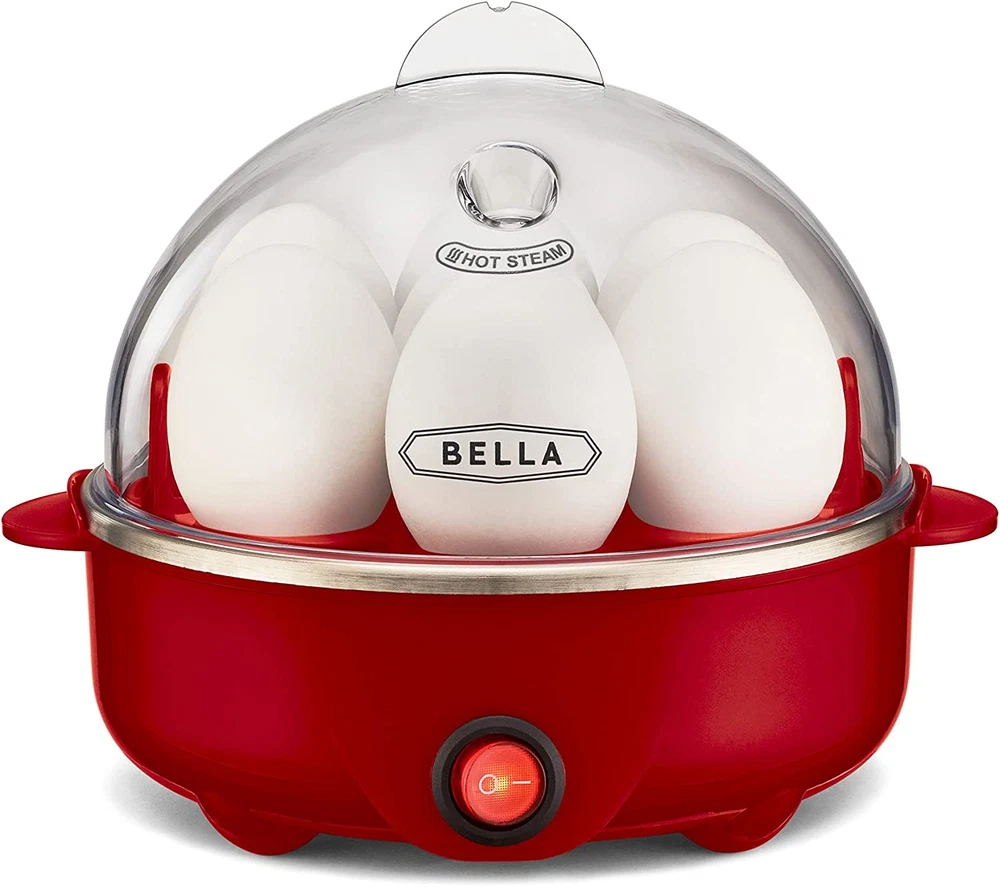 Quick Electric Egg Cooker with Auto Shut-Off for Omelets & Poached Eggs