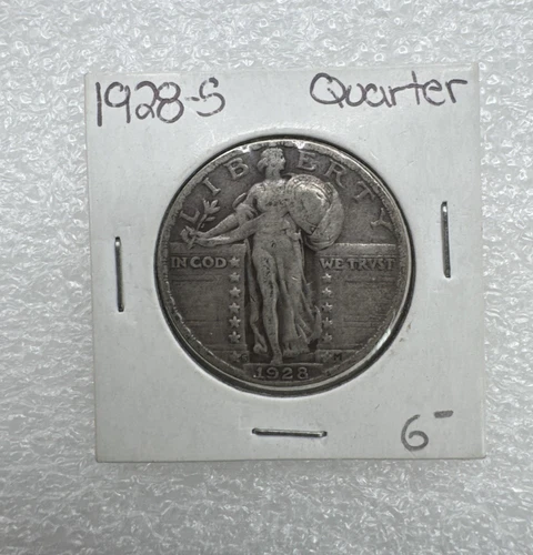 1928-S Standing Liberty Quarter – 90% Silver – San Francisco Mint