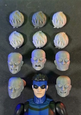 3D Printed Invincible Heads Classic Version 1/12 Mafex SUPERBOY VER