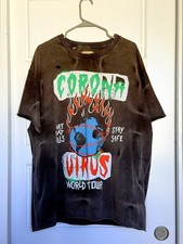 Gallery Dept Corona Virus World Tour T-Shirt Mens XL Art That Kills Made in USA