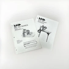 OWNERS OPERATOR, PARTS MANUALS for MK DIAMOND SAW MK-100 & ATS STAND