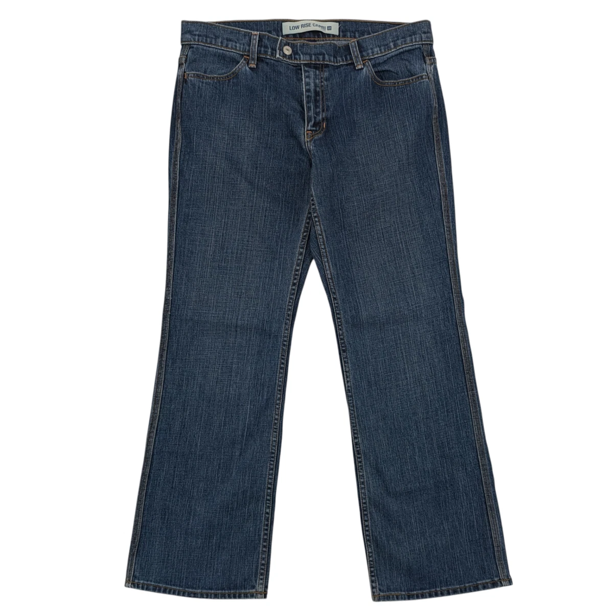 Jean Capri Femme GAP - Taille 6 - Délavé Foncé - Coton - Neuf (Sans Étiquettes)