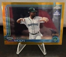 2025 Topps Pro Debut Chrome #PD-124 Bernard Moon Gold Refractor /50