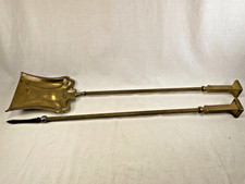 Altes Kaminbesteck Messing