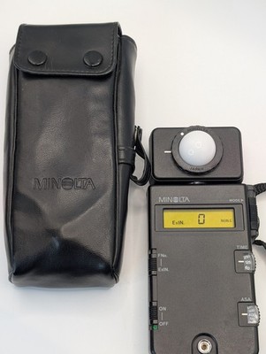 Minolta Flash Meter III with Case and Strap Works Tested
