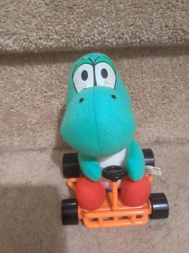 Super Mario Kart Plush 1993 TAKARA NINTENDO Yoshi VERY RARE VTG Japan Prize