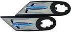 LED Side Scuttles /Chrome Mesh Finish For Mini Cooper R55 R56 R57 R58 R59 MK2