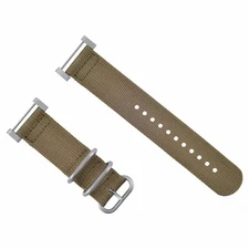 NEW FOR SUUNTO CORE WATCH NYLON DIVER WATCH BAND LUGS ADAPTER SET SAND 3 STEEL R