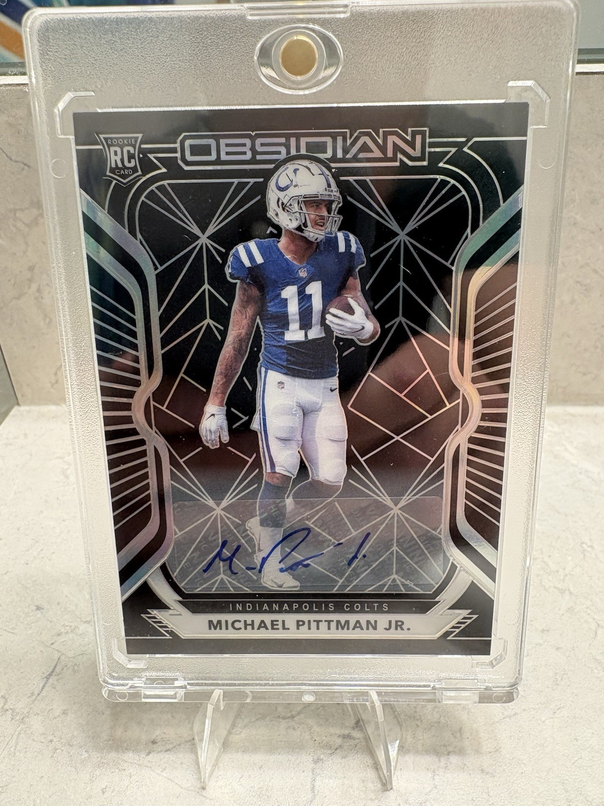 2020 Panini Obsidian - Rookies Michael Pittman Jr. #114 Autographs /150 (AU, RC)