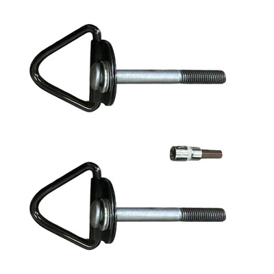 Heavy Duty NO-RATTLE V-Ring Tie Downs Anti-Shake Truck Bed Anchor For Tacoma