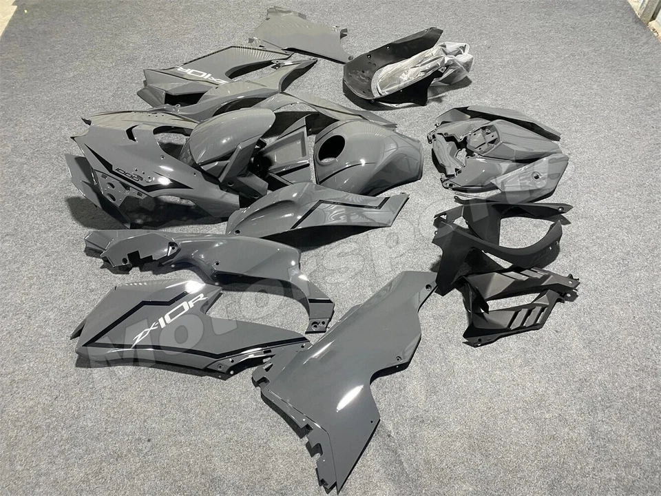 Gray Fairing Kit for Kawasaki Ninja ZX10R 2021-2024 ABS Injection Bodywork Set Foto 4 de 4