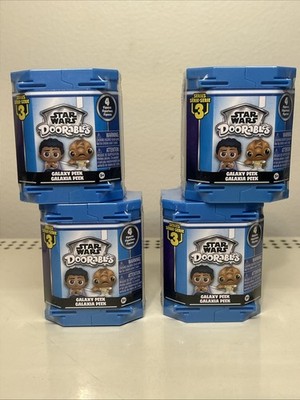 Lot of 4 - New Sealed Start Wars Doorables Series 3 Galaxy Peek Just Play Disney