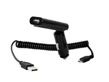 Fuse FoneGear 06231 Vehicle Car Charger USB Ratchet Adapter wMicro Coil Cable-1A