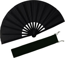 Boots on the Ground Hand Fan, Large Rave Fan Clacking Fans for Line Dancing Popp