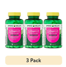 Spring Valley Collagen  Vitamin C Tablets, Skin  Joint Support, 3pack 