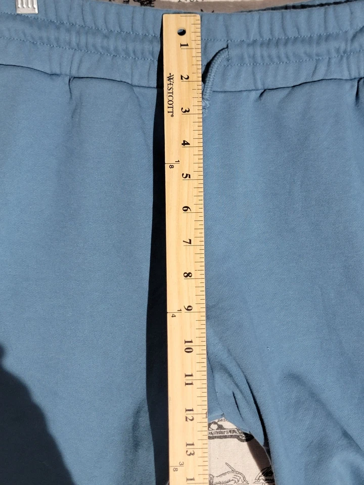 Pantalones Cortos H&M Para Hombre Grandes Azul Calce Regular 58% Algodón 42% Poliéster Informales Salón Foto 4 de 4