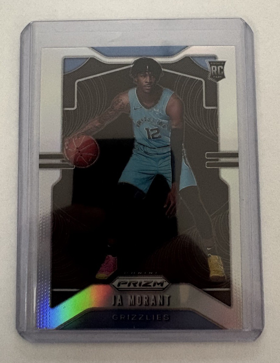 2019-20 Panini Prizm #249 Ja Morant Silver Prizm Rookie RC Grizzlies