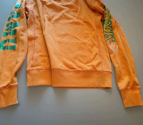 Victoria's Secret PINK Miami Hurricanes Orange Sweatshirt XSM - Picture 8 of 14