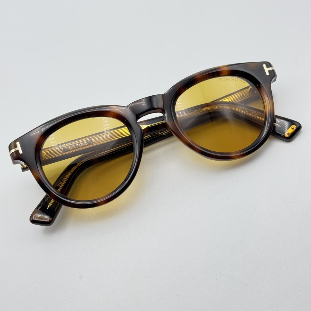 Tom Ford Sunglasses TF1325 53E Icon Round Tortoise Pantos 