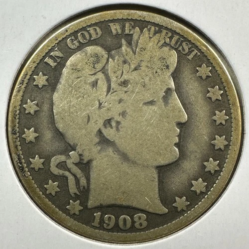 1908-O 50C Barber Half Dollar (89200)
