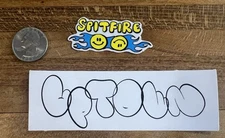 Small Spitfire Wheels Smiley Faces Sticker Skateboarding Gonz Krooked DLXSF
