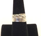 Artisan Made Vintage Sterling Silver 925 Unique Wide Statement Ring