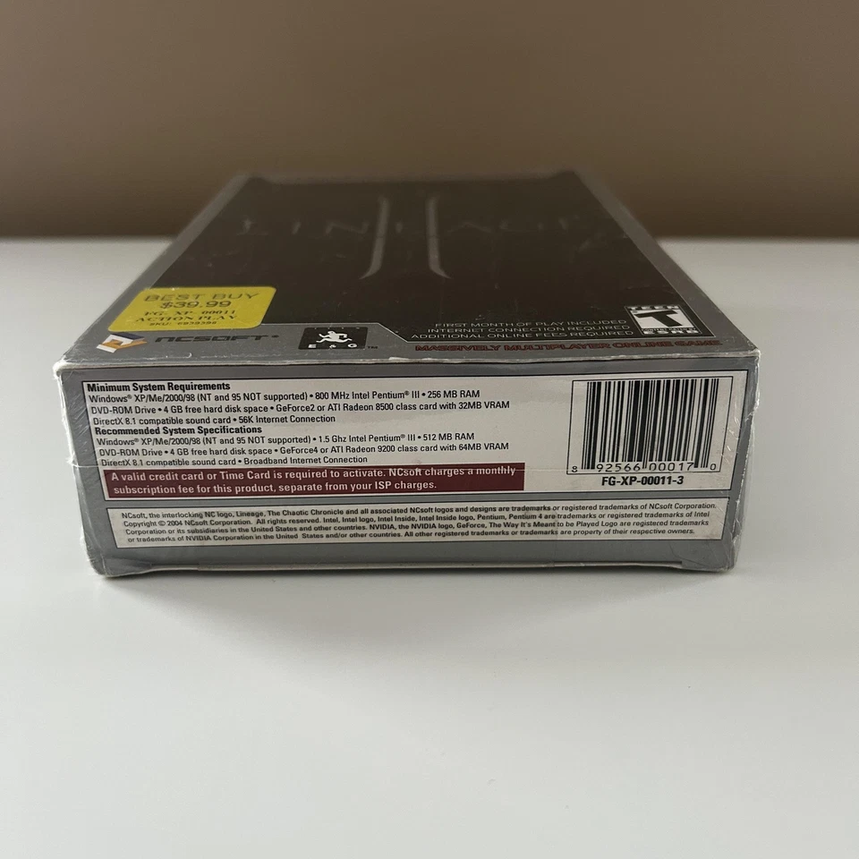 Vintage Lineage II Collector's DVD Edition PC DVD-ROM MMORPG Brand New Sealed - Image 3 of 4